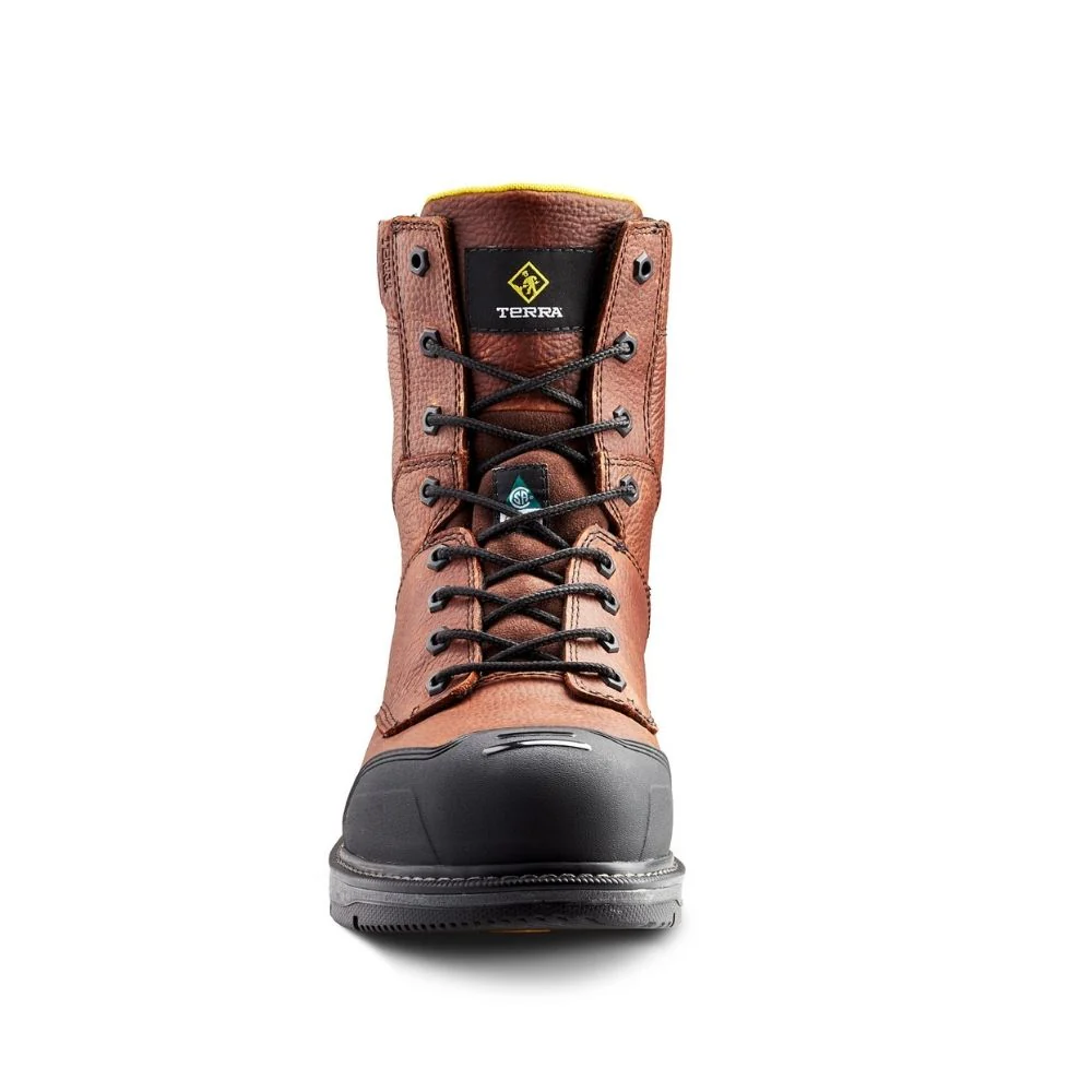 Botte de travail CSA Patton Terra de 8 po unisex, à cap d'acier TR0A4NS5BRN - Brun - Image 8