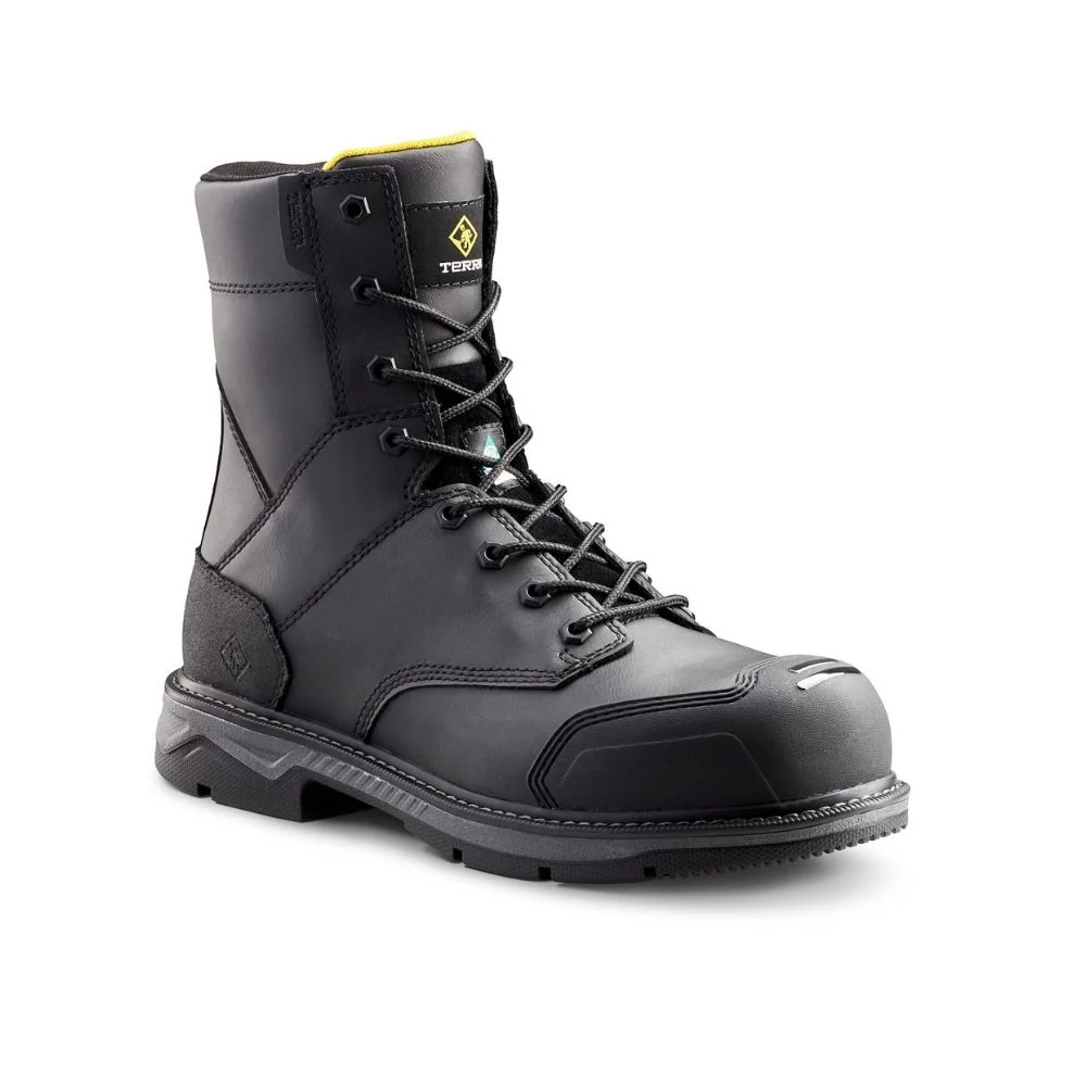 Botte de travail CSA Patton Terra de 8 po unisex, à cap d'acier TR0A4NS5BLK - Noir - Image 2