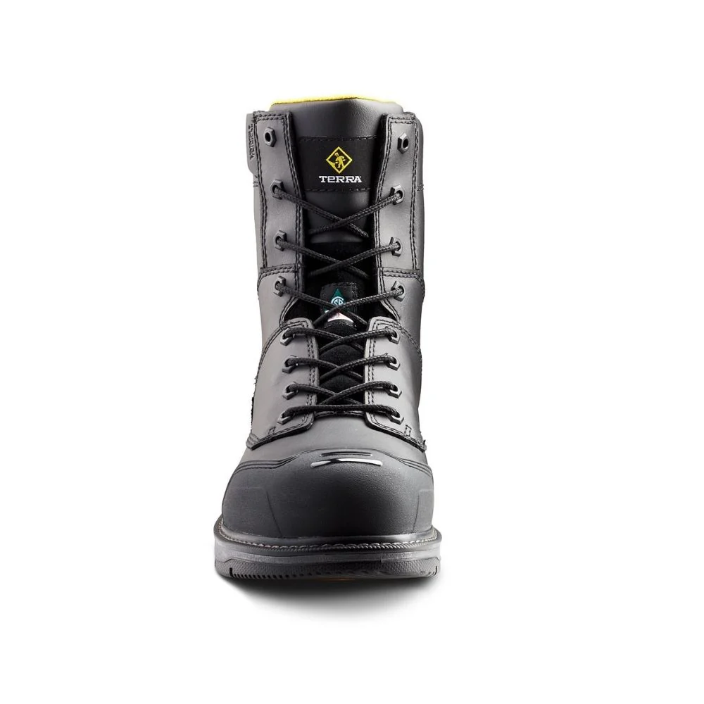 Botte de travail CSA Patton Terra de 8 po unisex, à cap d'acier TR0A4NS5BLK - Noir - Image 8