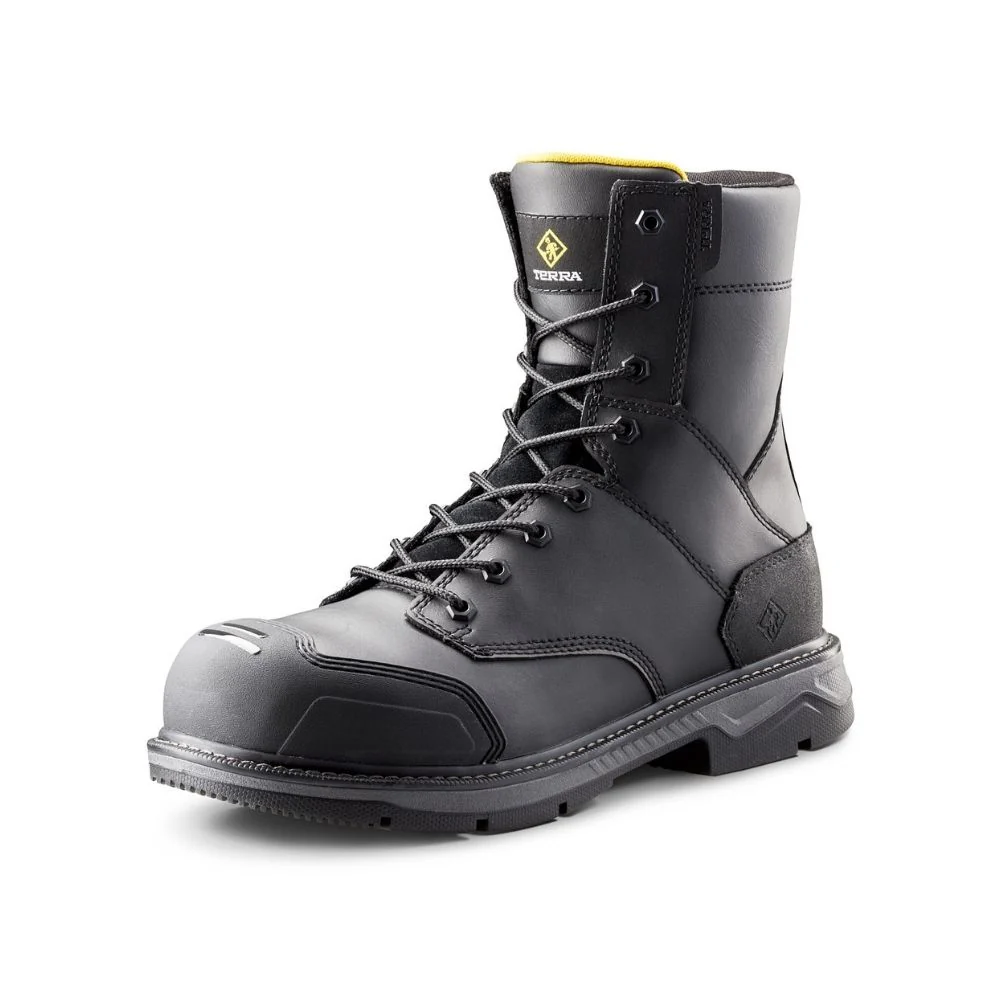 Botte de travail CSA Patton Terra de 8 po unisex, à cap d'acier TR0A4NS5BLK - Noir - Image 9