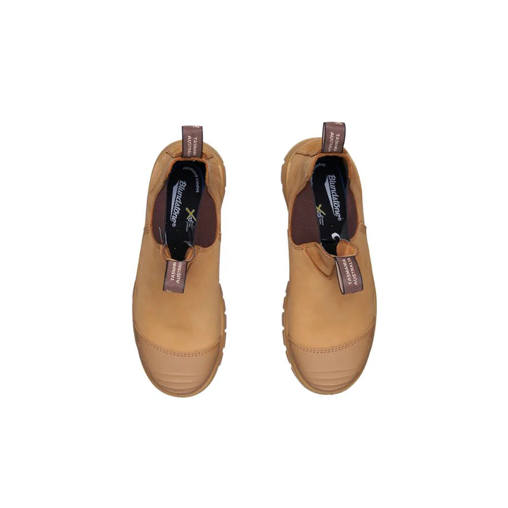 Botte de travail et de sécurité Blundstone 960 XFR unisexe à enfiler avec cap d'acier - Tan - Image 5