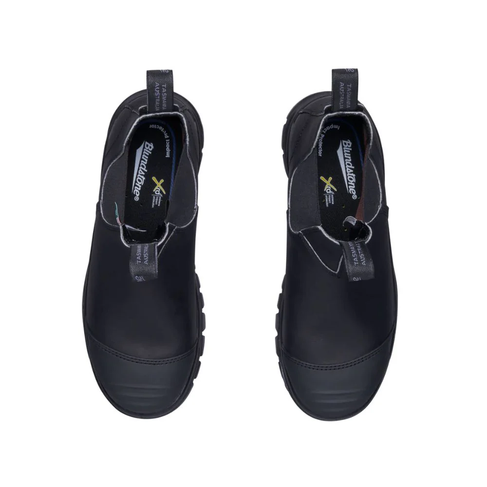 Botte de travail et de sécurité Blundstone 968 XFR unisexe à enfiler avec cap d'acier - Noir - Image 4