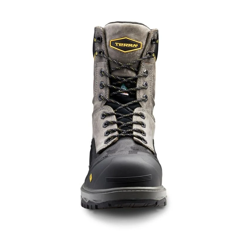 Botte de travail imperméable CSA Gantry Terra de 8po pour hommes, à cap de composite TR0A4NRQGYX - Gris - Image 6