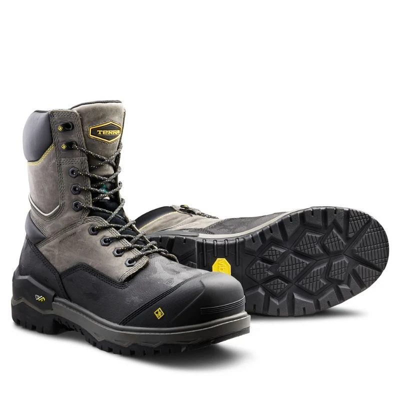 Botte de travail imperméable CSA Gantry Terra de 8po pour hommes, à cap de composite TR0A4NRQGYX - Gris - Image 8