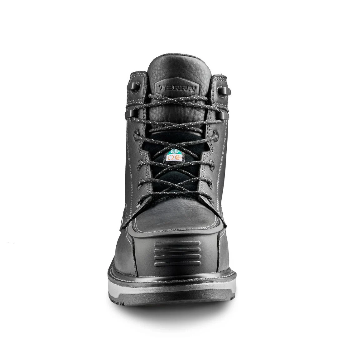 Botte de travail imperméable à bout composite de 6 po de Terra Ironstone pour hommes 839GBK - Noir - Image 5