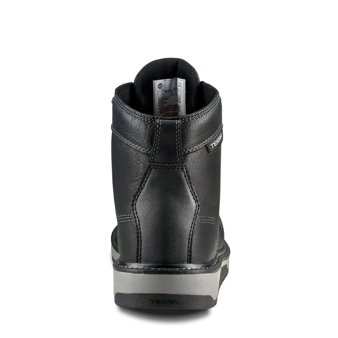Botte de travail imperméable à bout composite de 6 po de Terra Ironstone pour hommes 839GBK - Noir - Image 6