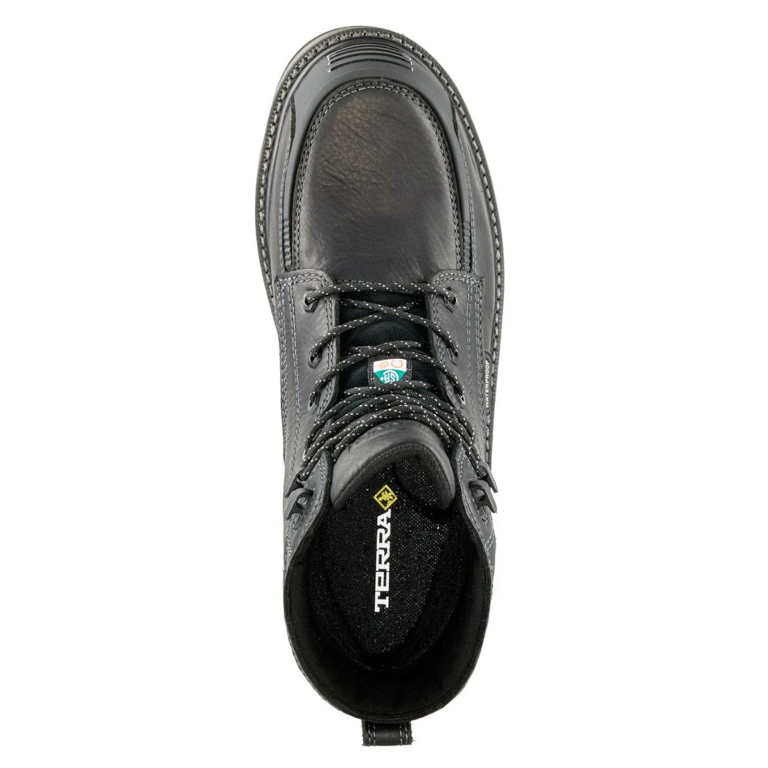 Botte de travail imperméable à bout composite de 6 po de Terra Ironstone pour hommes 839GBK - Noir - Image 7