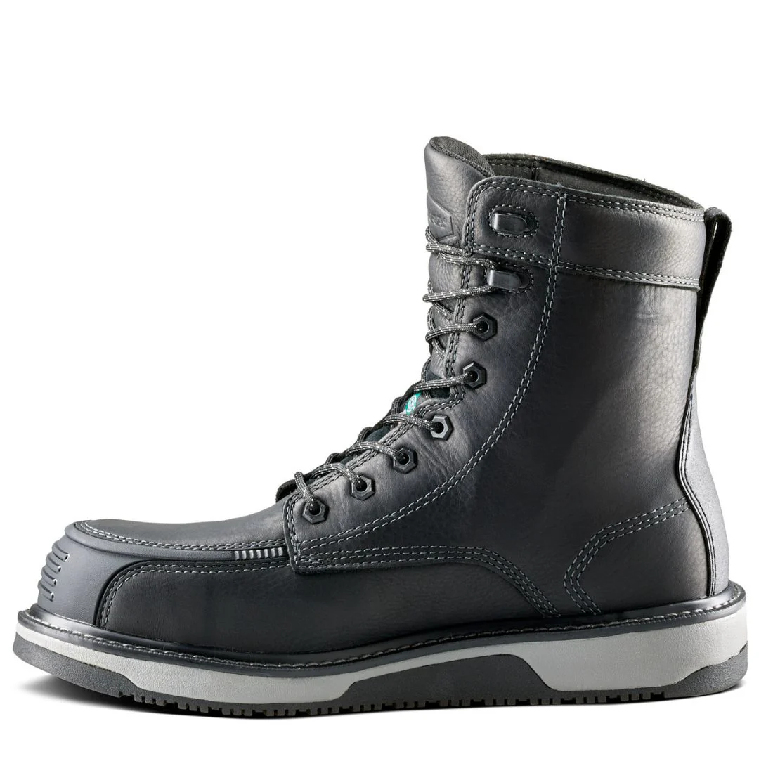 Botte de travail imperméable à bout composite de 8 po de Terra Ironstone pour hommes 839FBK - Noir - Image 9