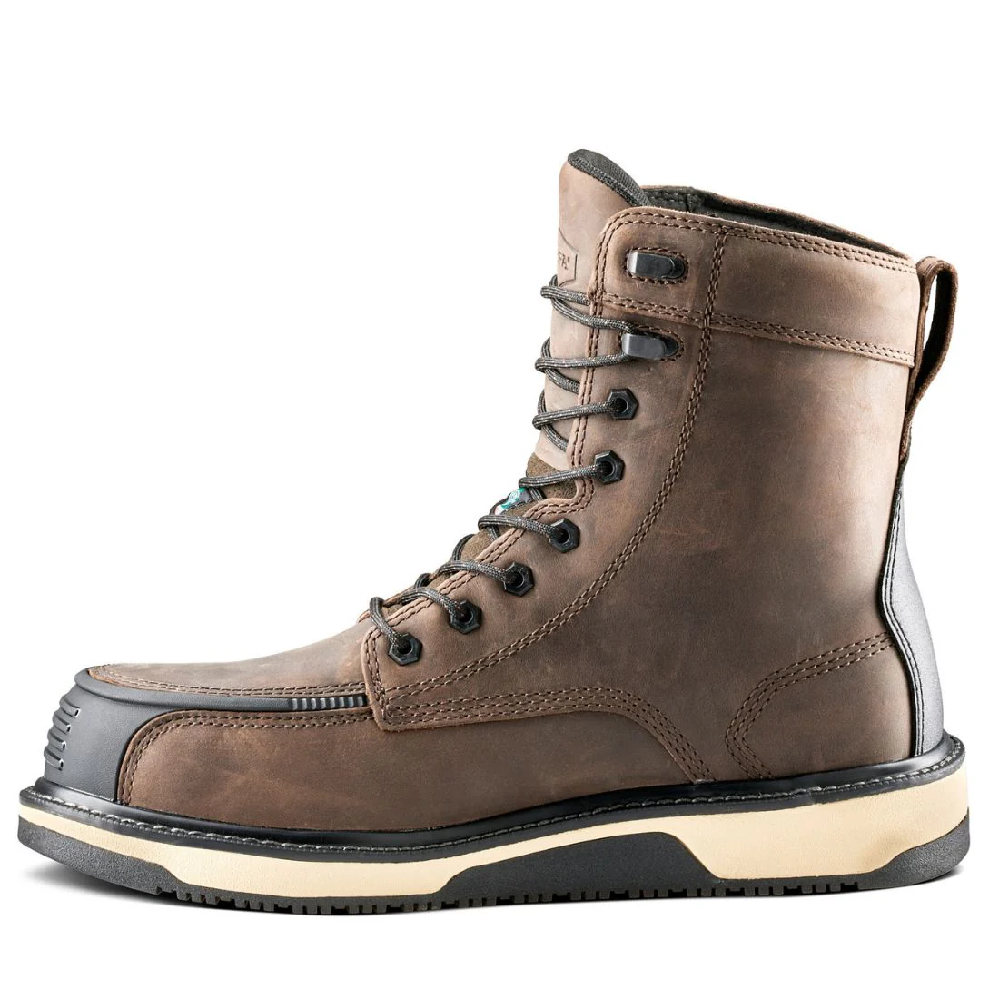 Botte de travail imperméable à bout composite de 8 po de Terra Ironstone pour hommes 839FDB - Brun - Image 3