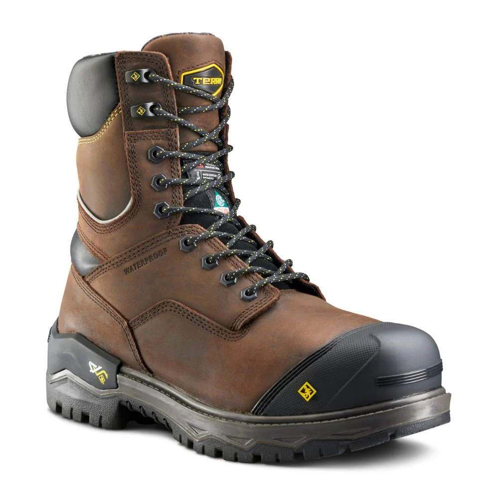 Botte de travail imperméable d'hiver Gantry LXI Terra de 8po pour hommes, à cap de composite TR0A8398DBX - Brun - Image 2