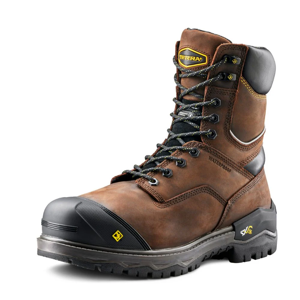 Botte de travail imperméable d'hiver Gantry LXI Terra de 8po pour hommes, à cap de composite TR0A8398DBX - Brun - Image 3