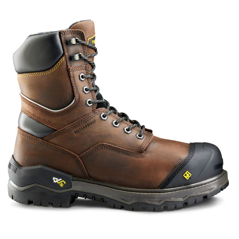 Botte de travail imperméable d'hiver Gantry LXI Terra de 8po pour hommes, à cap de composite TR0A8398DBX - Brun - Image 4