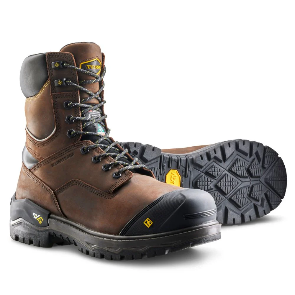 Botte de travail imperméable d'hiver Gantry LXI Terra de 8po pour hommes, à cap de composite TR0A8398DBX - Brun - Image 7