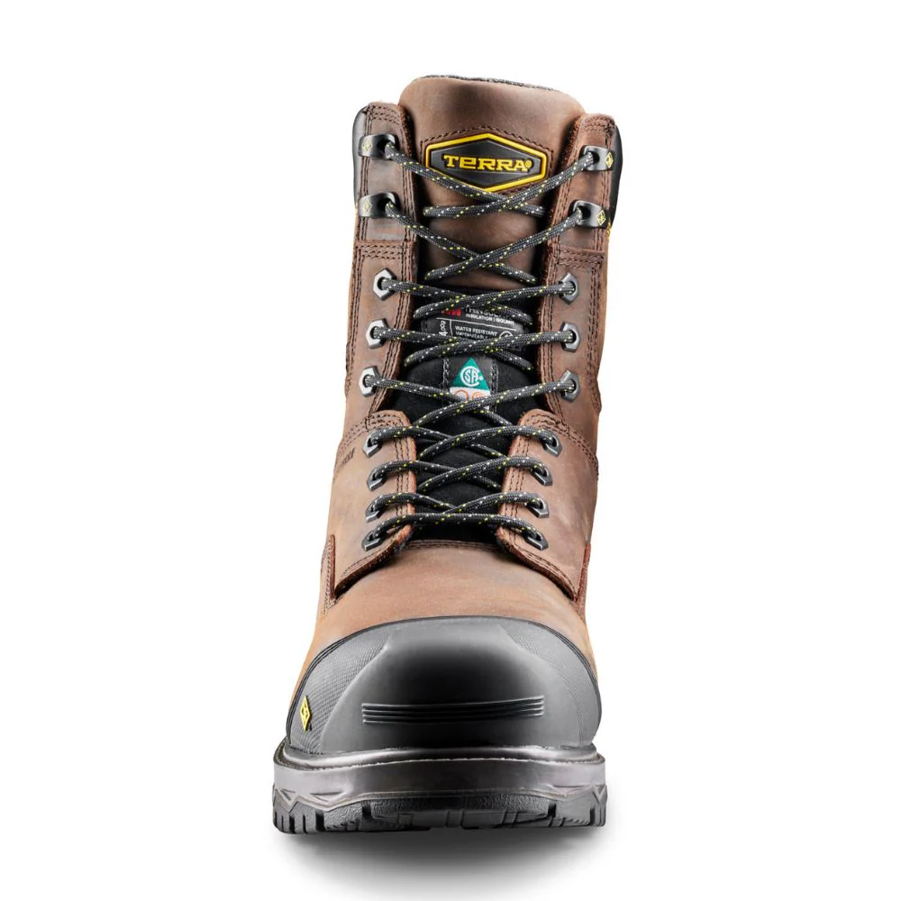 Botte de travail imperméable d'hiver Gantry LXI Terra de 8po pour hommes, à cap de composite TR0A8398DBX - Brun - Image 9