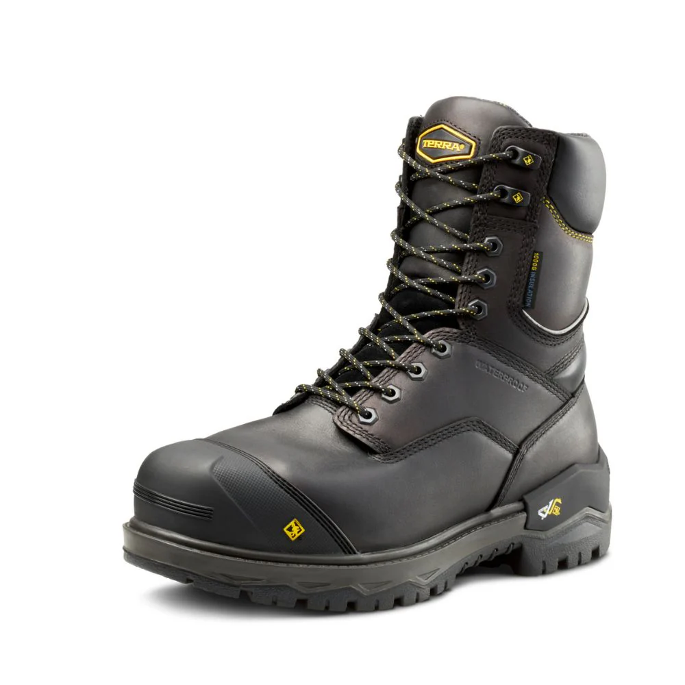Botte de travail imperméable d'hiver Gantry LXI Terra de 8po pour hommes, à cap de composite TR0A4TAXBLK - Image 5
