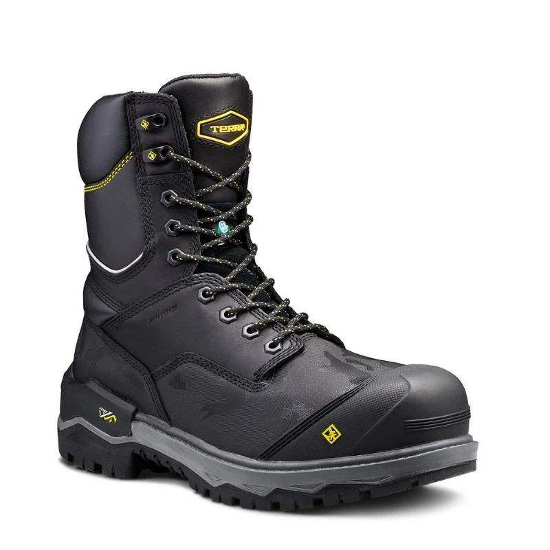 Botte de travail imperméable Gantry Terra de 8po pour hommes, à cap de composite TR0A4NRQBLK - Noir - Image 2