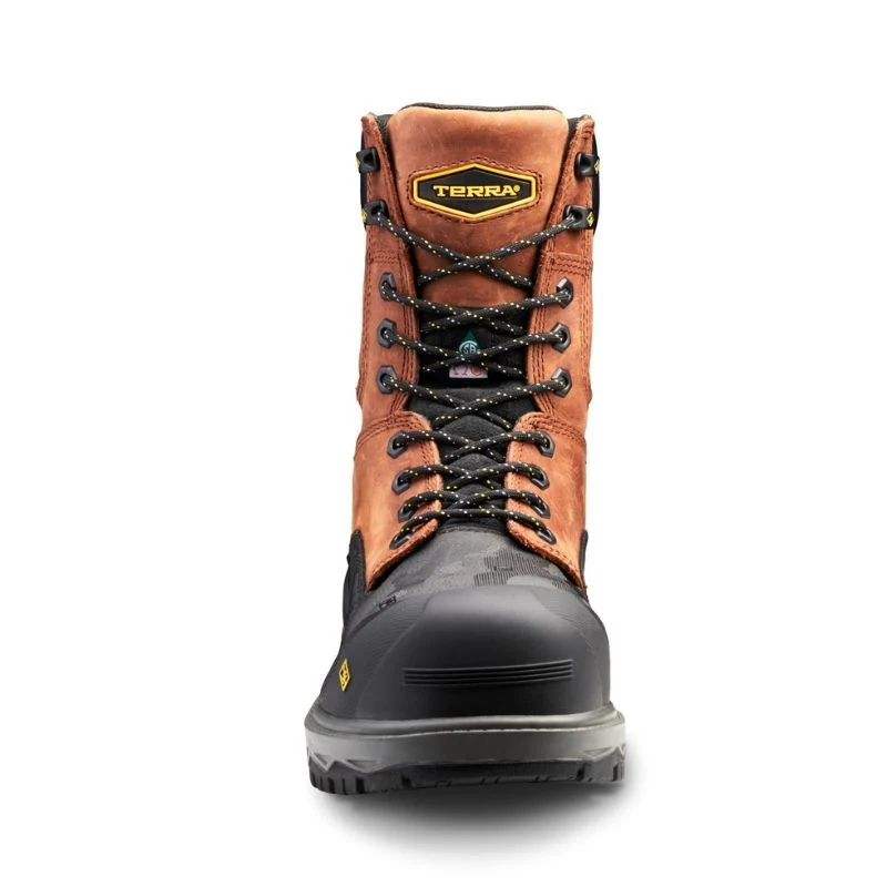 Botte de travail imperméable CSA Gantry Terra de 8po pour hommes, à cap de composite TR0A4NRQBRN - Brun - Image 5