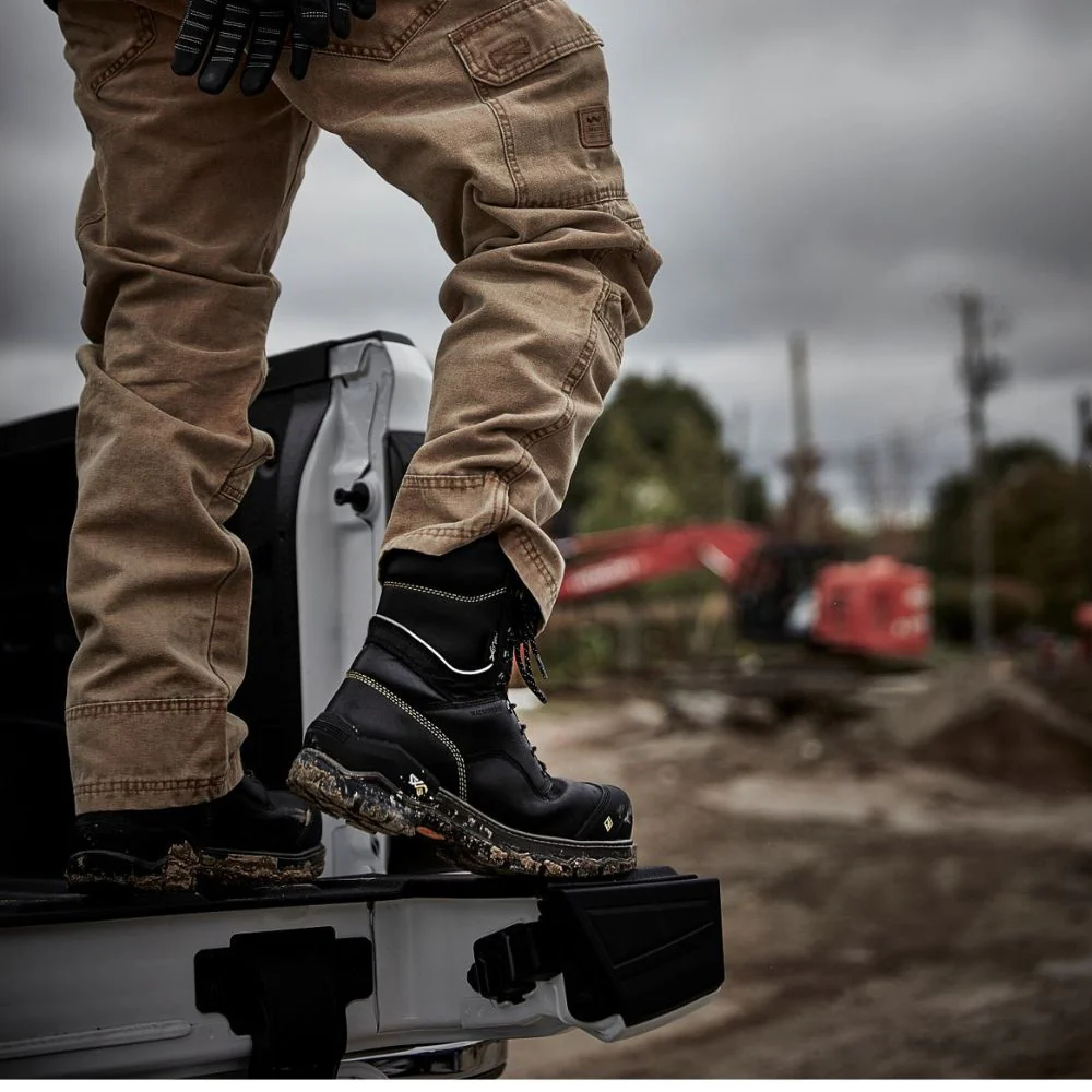 Botte de travail imperméable Gantry Terra de 8po pour hommes avec protection MET interne, à cap de composite TR0A839CBLK - Noir - Image 2