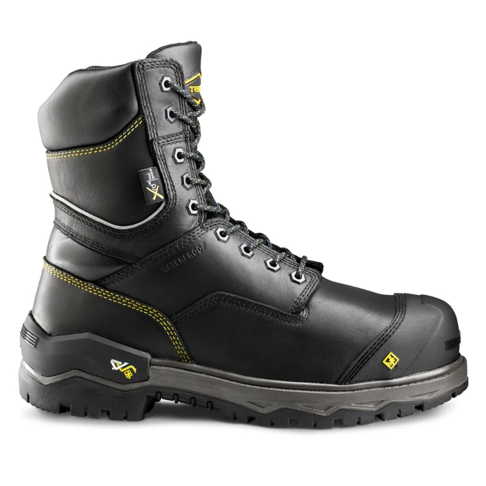 Botte de travail imperméable Gantry Terra de 8po pour hommes avec protection MET interne, à cap de composite TR0A839CBLK - Noir - Image 3