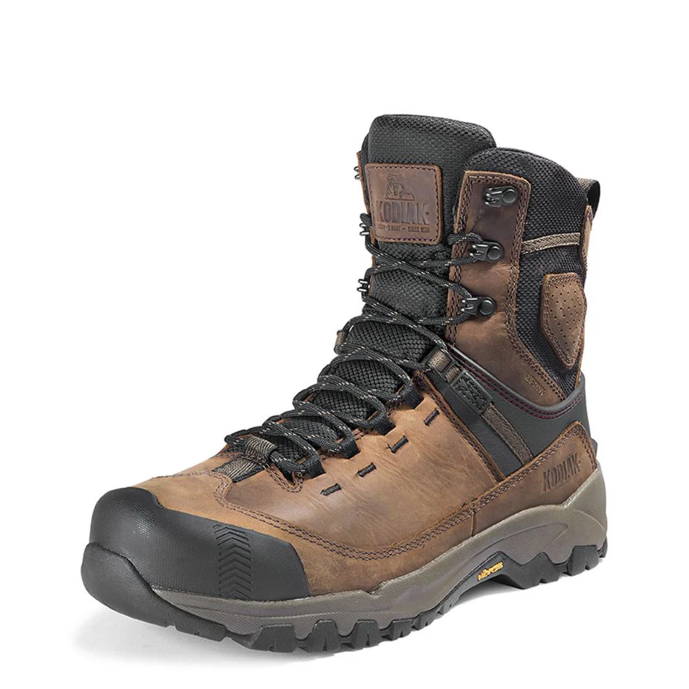 Botte de travail imperméable Quest Bound Kodiak 8 po pour hommes à cap de composite KD0A4THHBRN - Brun - Image 3