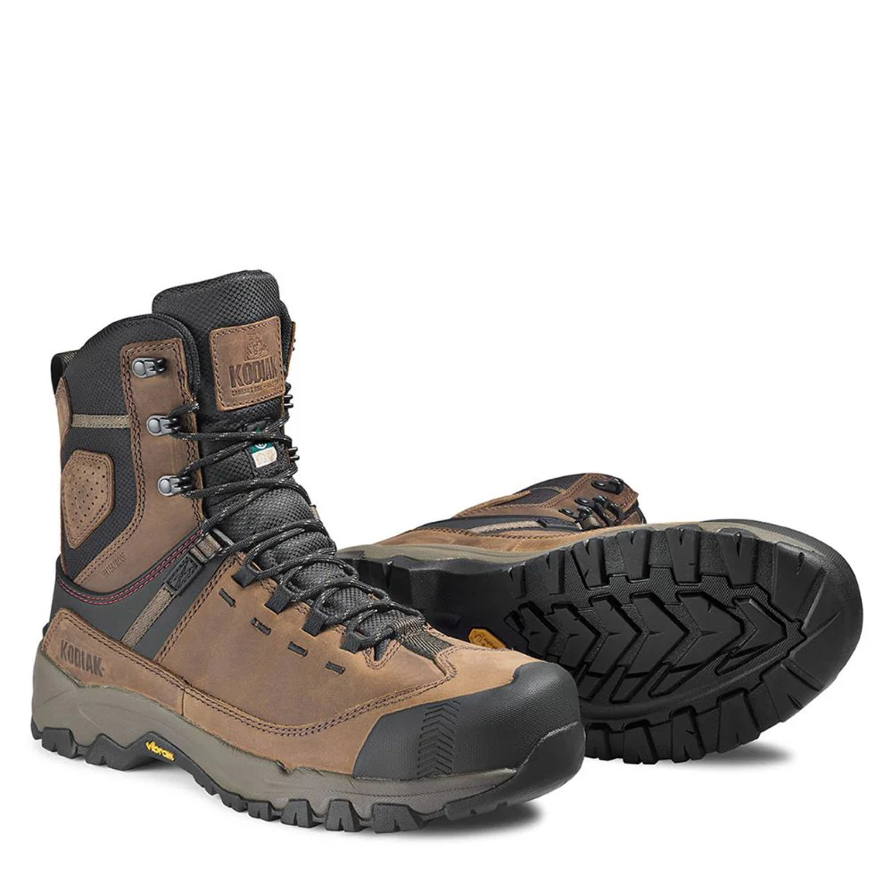 Botte de travail imperméable Quest Bound Kodiak 8 po pour hommes à cap de composite KD0A4THHBRN - Brun - Image 7