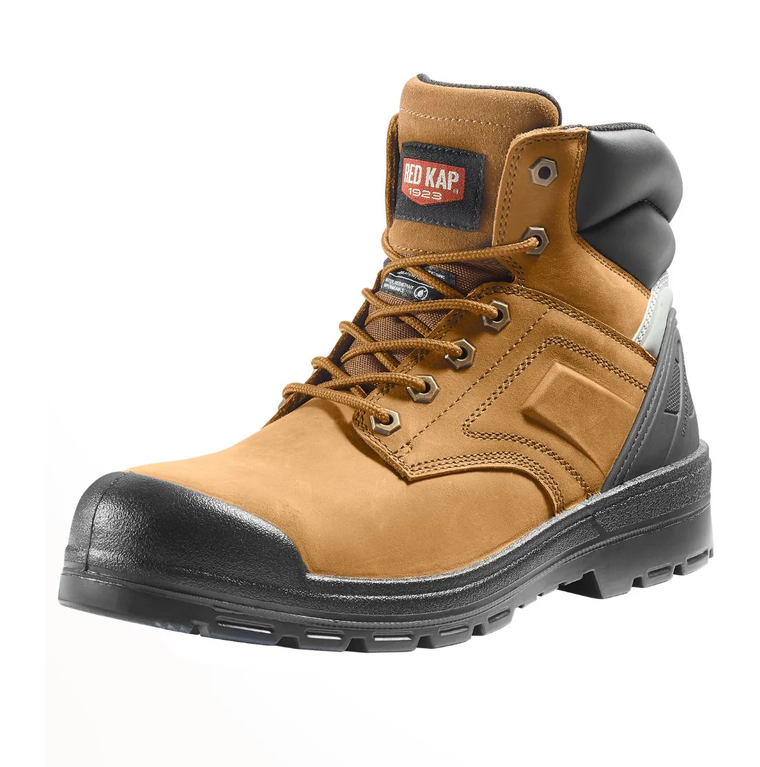 Bottes de sécurité de travail Red Kap Barrett pour hommes, embout en acier imperméable 15 cm conformes à la norme CSA 1036BN - BRUN - Image 3