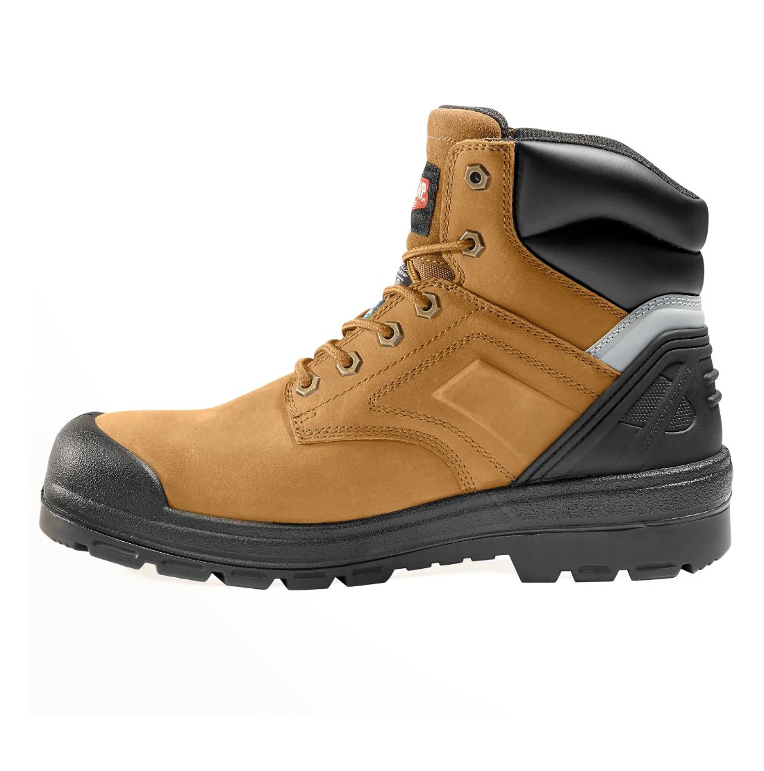 Bottes de sécurité de travail Red Kap Barrett pour hommes, embout en acier imperméable 15 cm conformes à la norme CSA 1036BN - BRUN - Image 4
