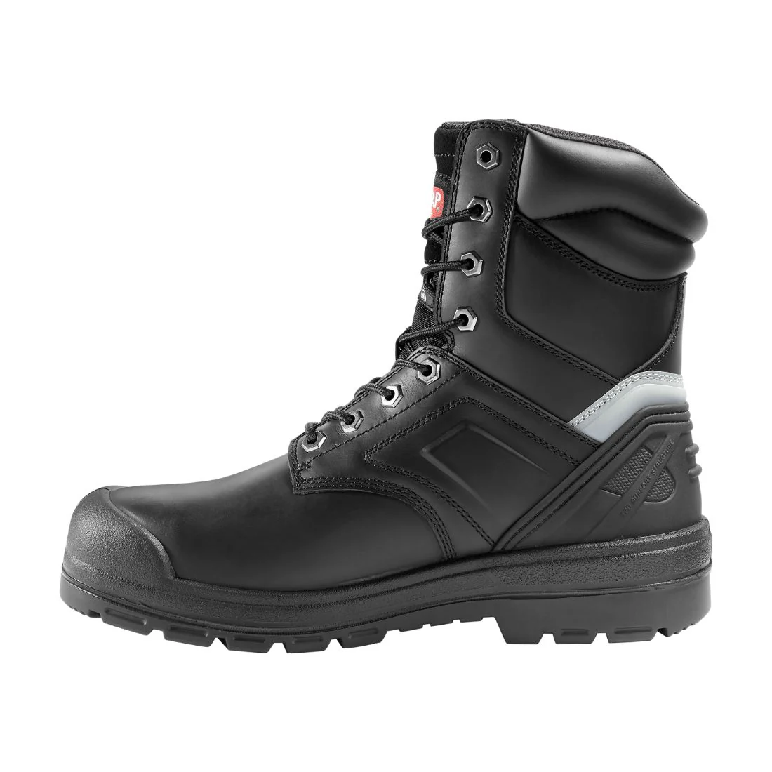 Bottes de sécurité de travail Red Kap Campbell pour hommes, embout en acier imperméable 20 cm conformes à la norme CSA 1037BK - Noir - Image 4