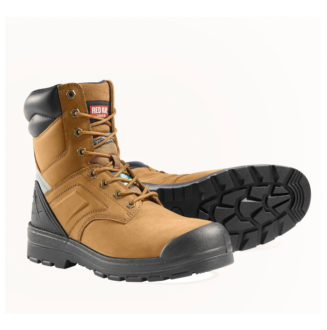 Bottes de sécurité de travail Red Kap Campbell pour hommes, embout en acier imperméable 20 cm conformes à la norme CSA 1037BN - Brun - Image 5