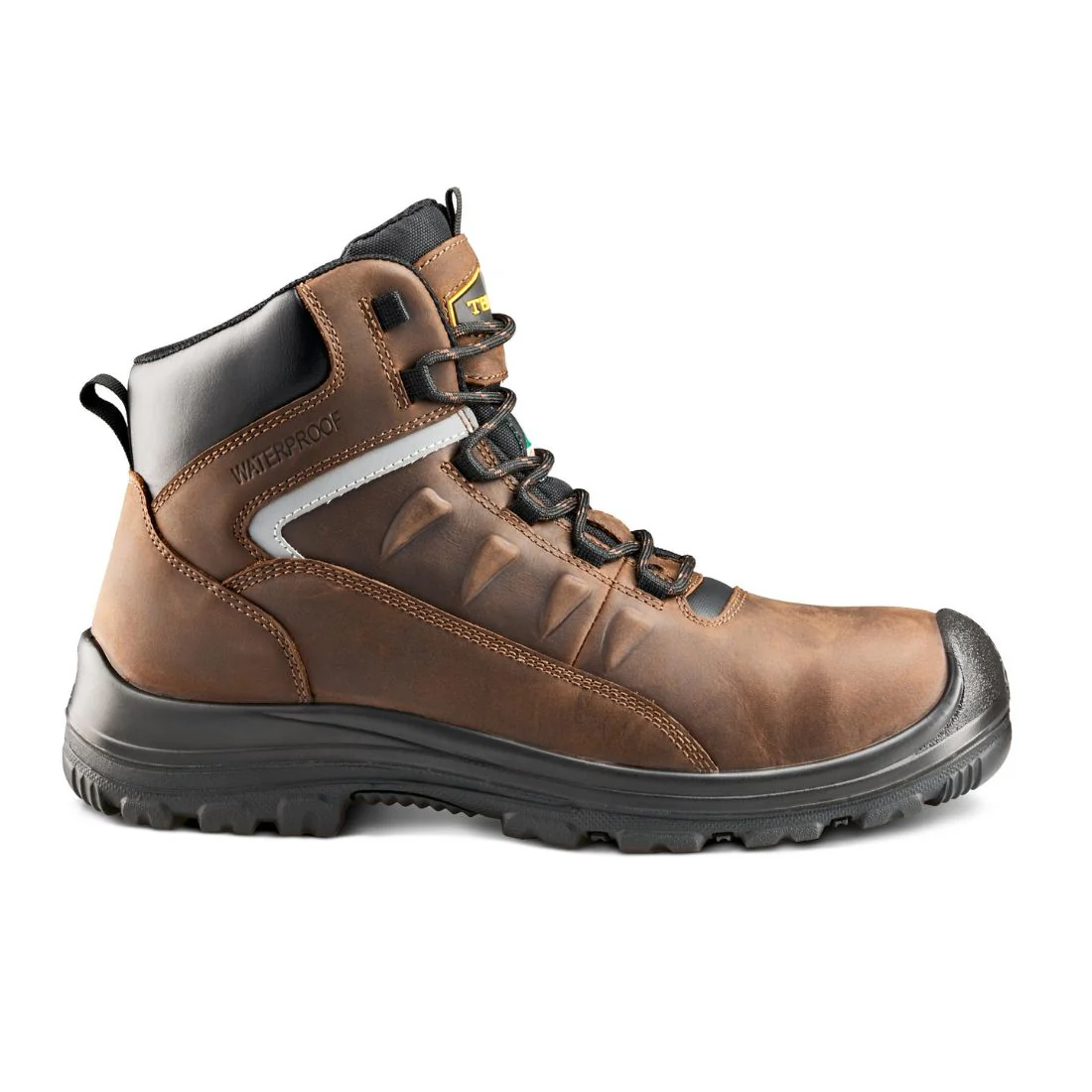 Bottes de sécurité imperméables Terra Findlay 1318DB pour homme, 15 cm, à embout composite - Brun - Image 2