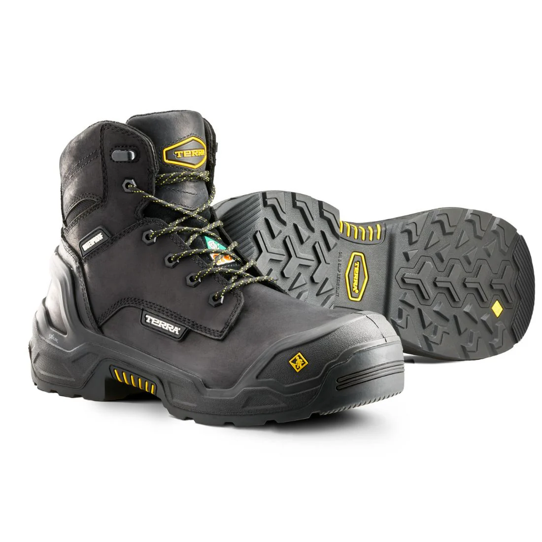 Bottes de travail 15 cm imperméables Terra Exile 25 pour homme embout composite 1009BK - Noir - Image 7