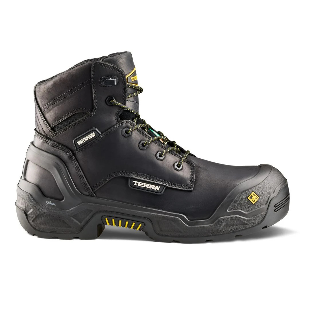 Bottes de travail 15 cm imperméables Terra Exile 25 pour homme embout composite 1009BK - Noir - Image 8