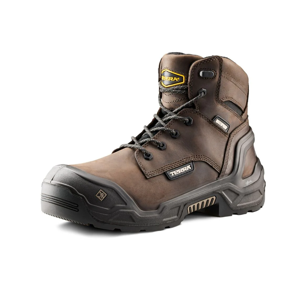 Bottes de travail 15 cm imperméables Terra Exile 25 pour homme embout composite 1009DB - Brun - Image 3