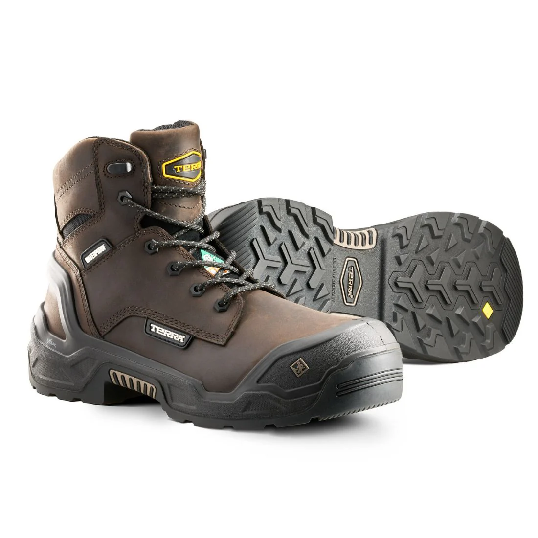 Bottes de travail 15 cm imperméables Terra Exile 25 pour homme embout composite 1009DB - Brun - Image 8