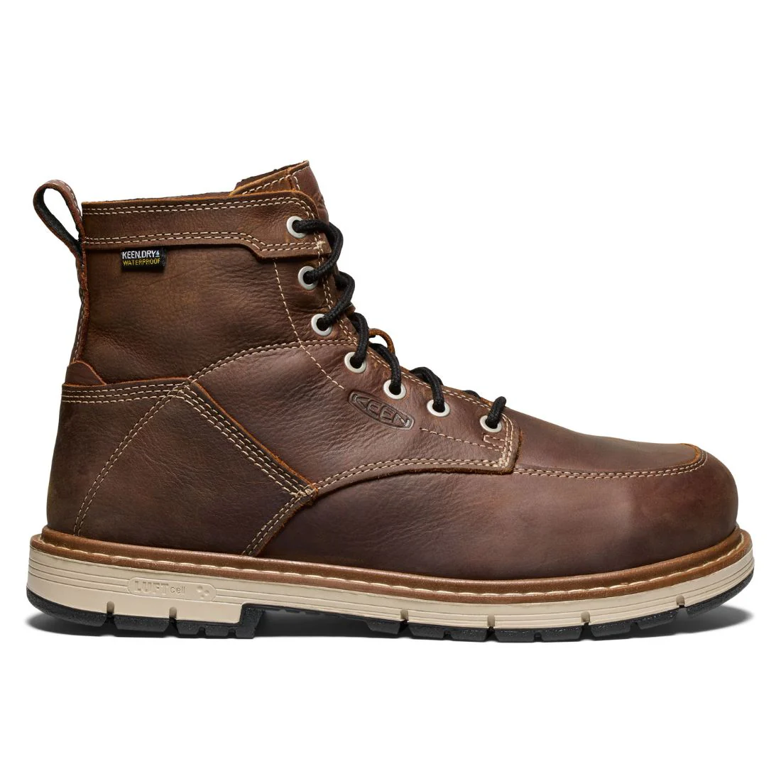Bottes de travail Keen San Jose à talon 90° pour homme, embout en aluminium, 15 cm 1029864 - Brun - Image 2