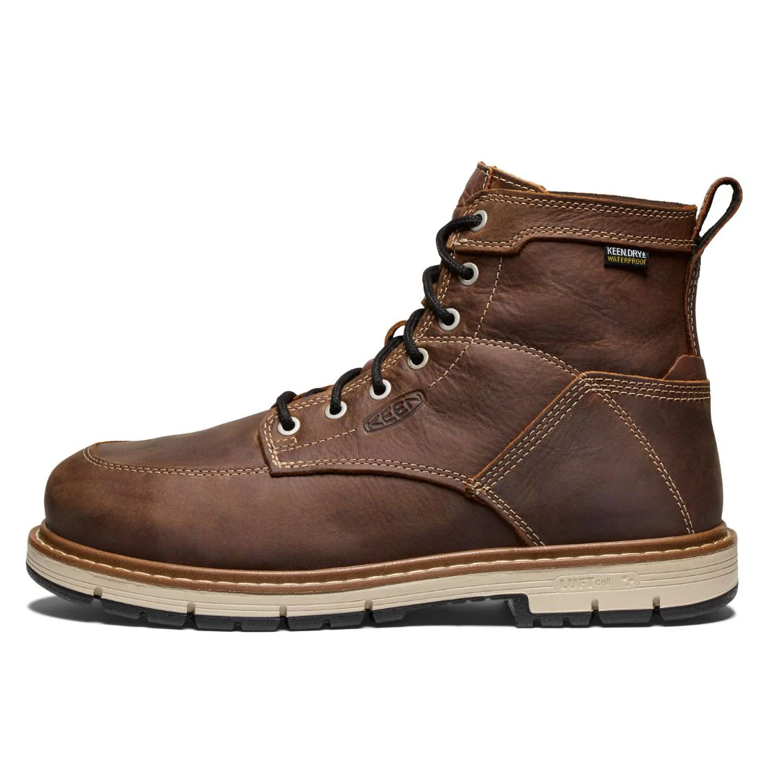 Bottes de travail Keen San Jose à talon 90° pour homme, embout en aluminium, 15 cm 1029864 - Brun - Image 4