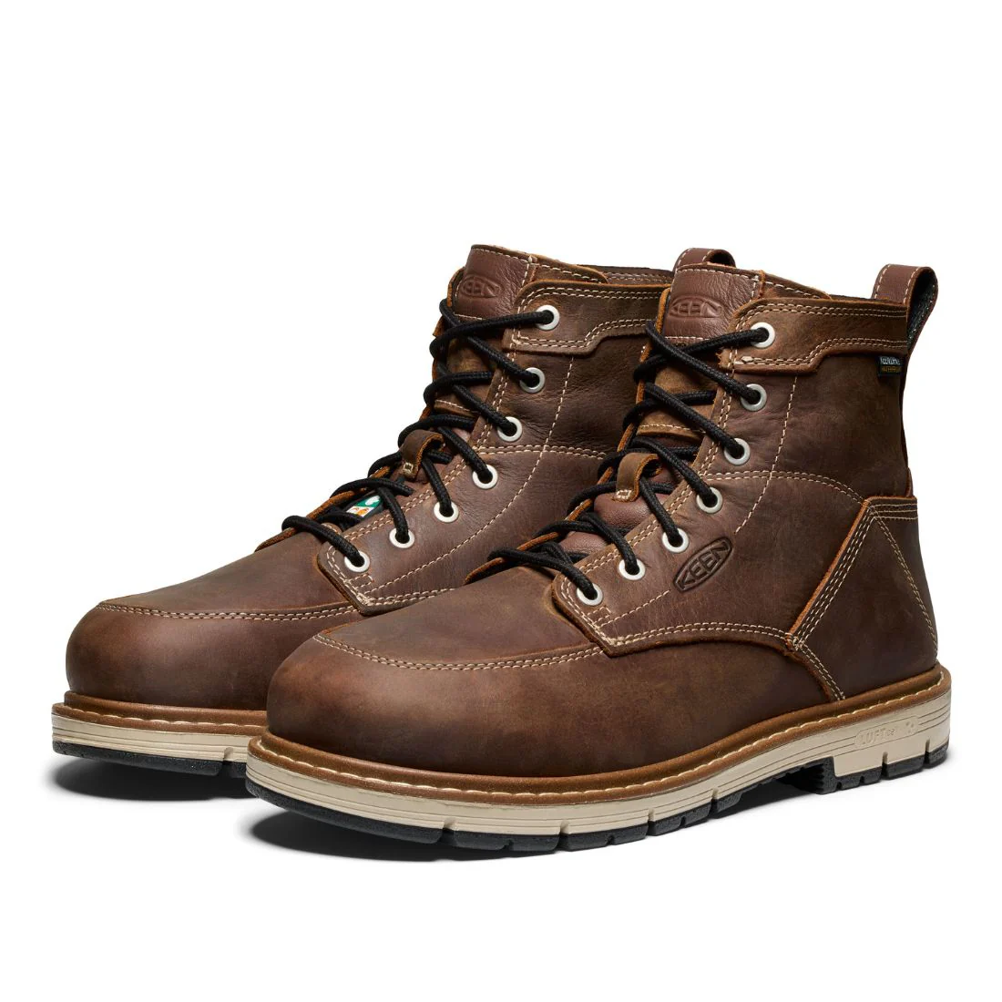 Bottes de travail Keen San Jose à talon 90° pour homme, embout en aluminium, 15 cm 1029864 - Brun - Image 7