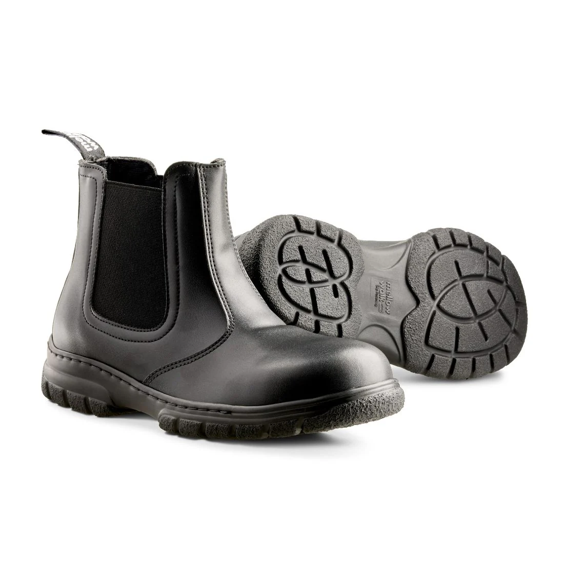 Bottes de travail 15cm à enfiler Mellow Walk pour femme, embout en acier 403049BLK - Image 4