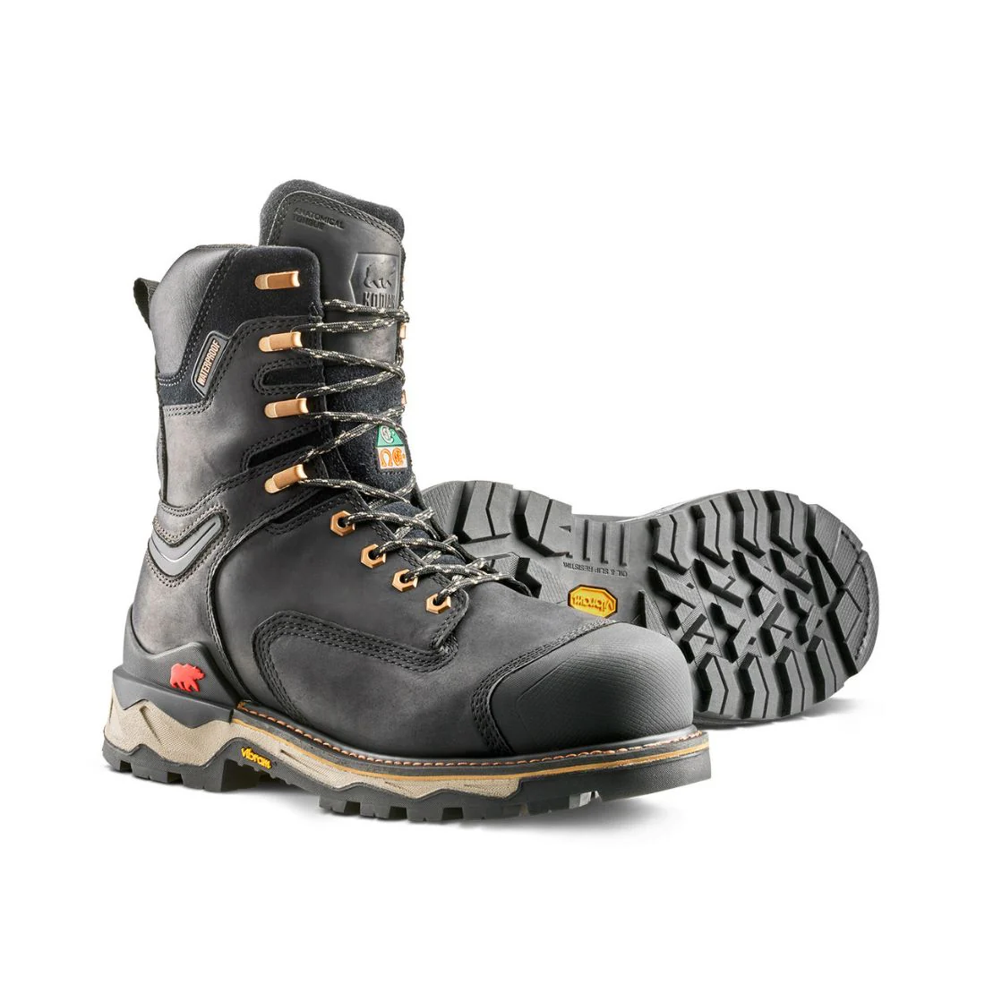 Bottes de travail 20cm Kodiak Neragon imperméables à embout composite pour homme 1304BK - Noir - Image 5