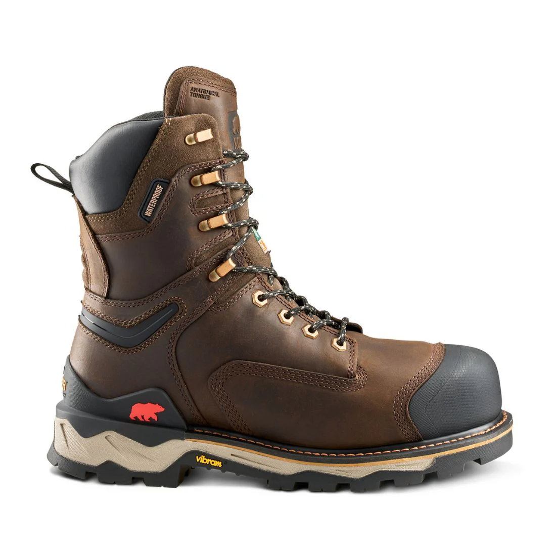 Bottes de travail 20cm Kodiak Neragon imperméables à embout composite pour homme 1304DB- Brun - Image 2