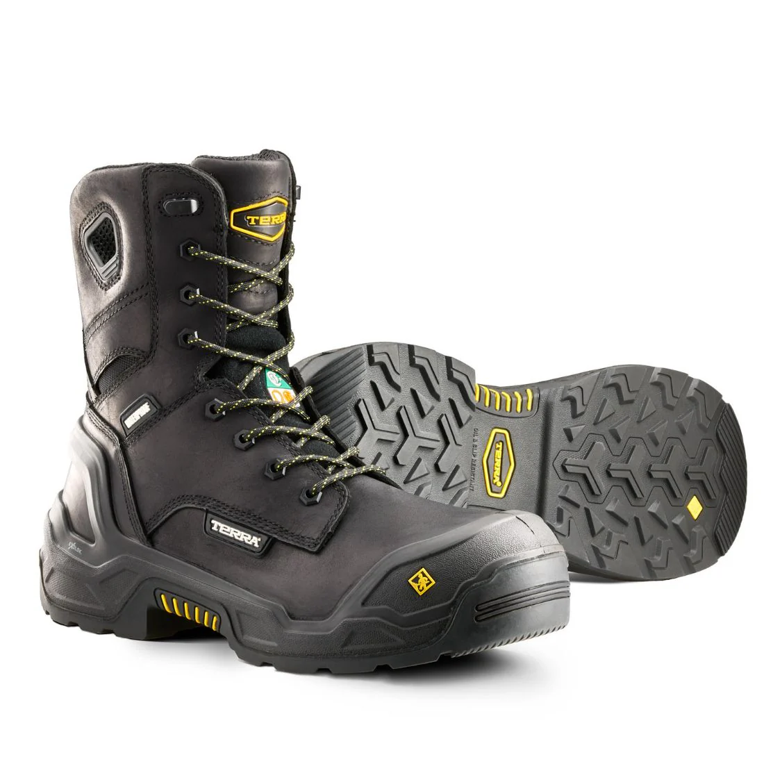 Bottes de travail 8 po imperméables Terra Exile 25 pour homme embout composite 1311BK - Noir - Image 6
