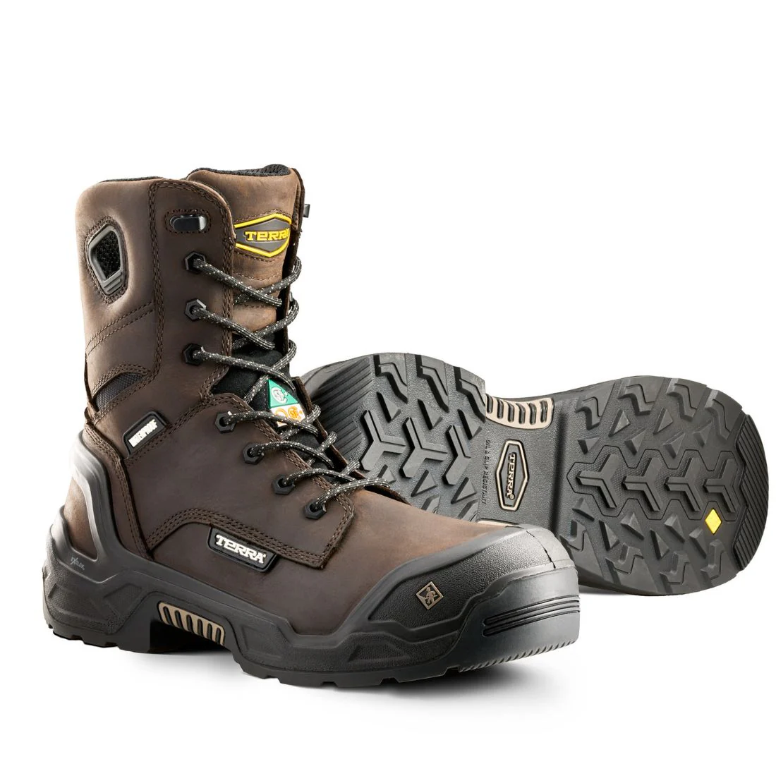 Bottes de travail 8 po imperméables Terra Exile 25 pour homme embout composite 1311DB - Brun - Image 8