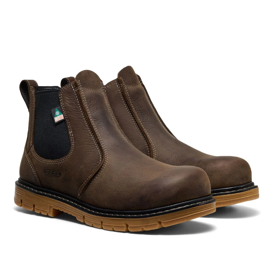 Bottes de travail de Keen San Jose à talon 90° de 6 po pour homme, embout composite 1030650 - Brun - Image 7