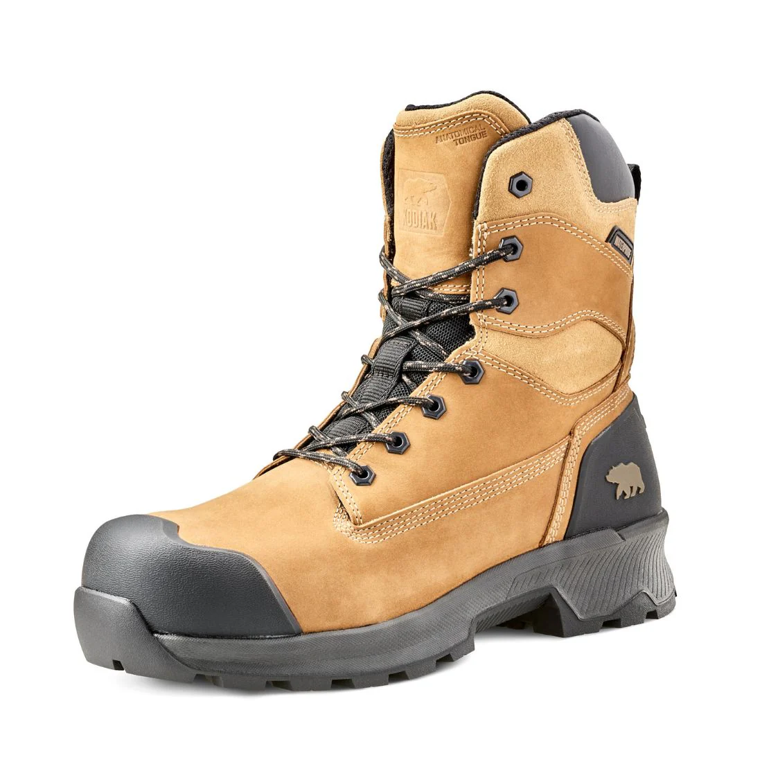 Bottes de travail Kodiak Berg 8 pouces imperméables à embout composite pour hommes 1014TP - Taupe - Image 3