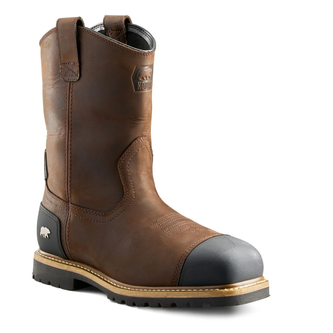Bottes de travail imperméables à enfiler Kodiak Lundbreck Shield pour homme, embout composite, 1303DB - Marron foncé - Image 2