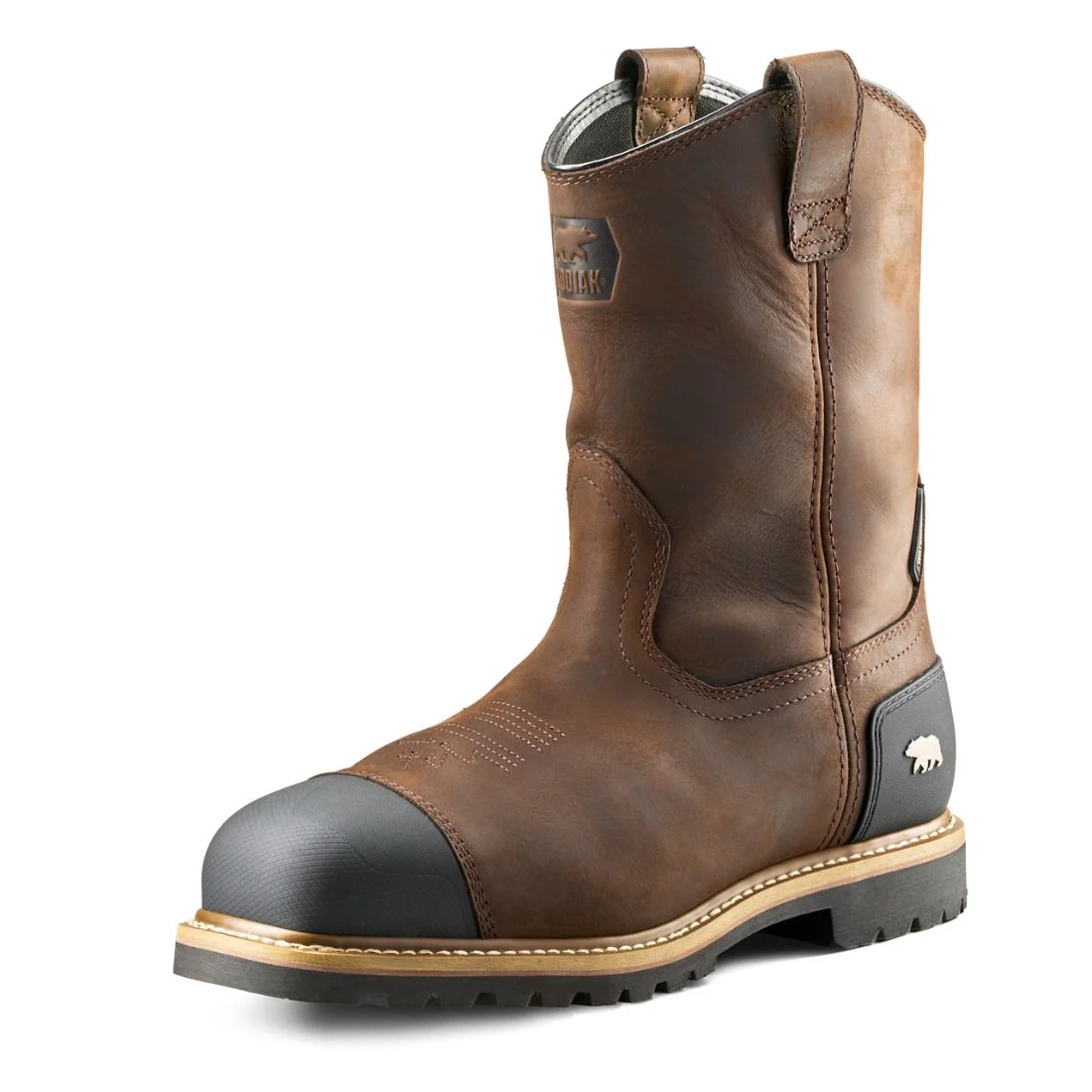 Bottes de travail imperméables à enfiler Kodiak Lundbreck Shield pour homme, embout composite, 1303DB - Marron foncé - Image 4