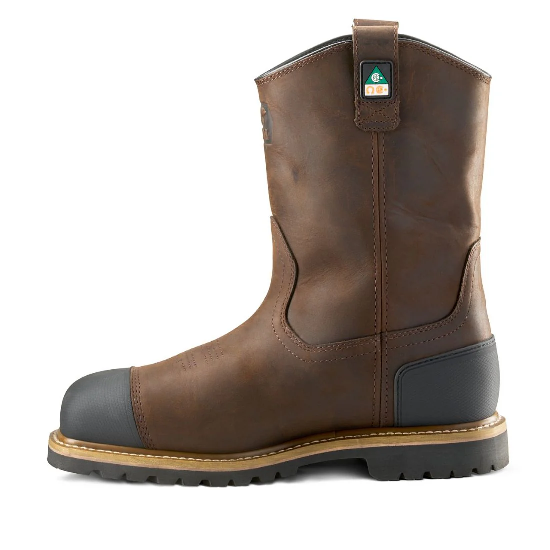 Bottes de travail imperméables à enfiler Kodiak Lundbreck Shield pour homme, embout composite, 1303DB - Marron foncé - Image 5