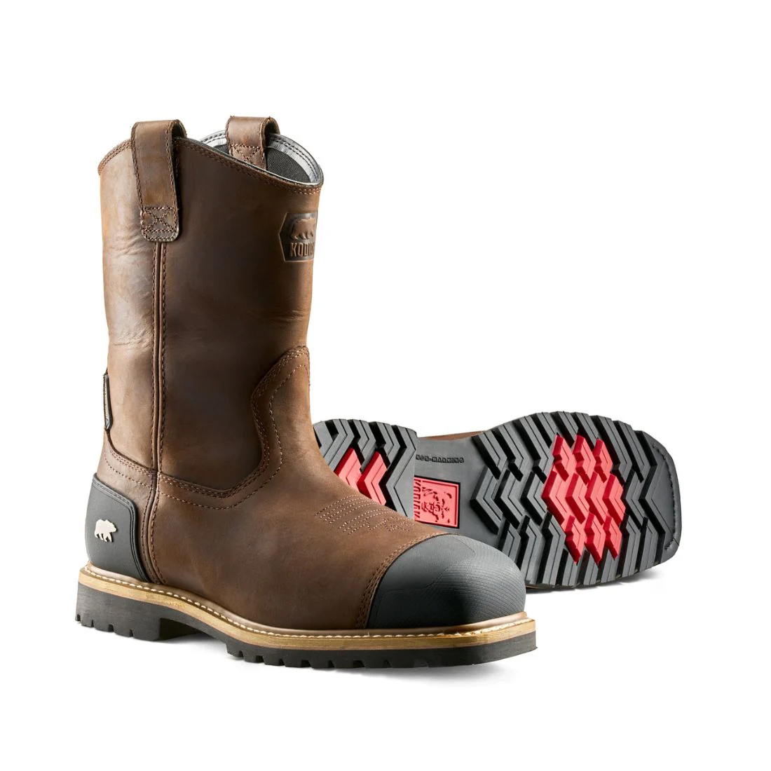 Bottes de travail imperméables à enfiler Kodiak Lundbreck Shield pour homme, embout composite, 1303DB - Marron foncé - Image 6