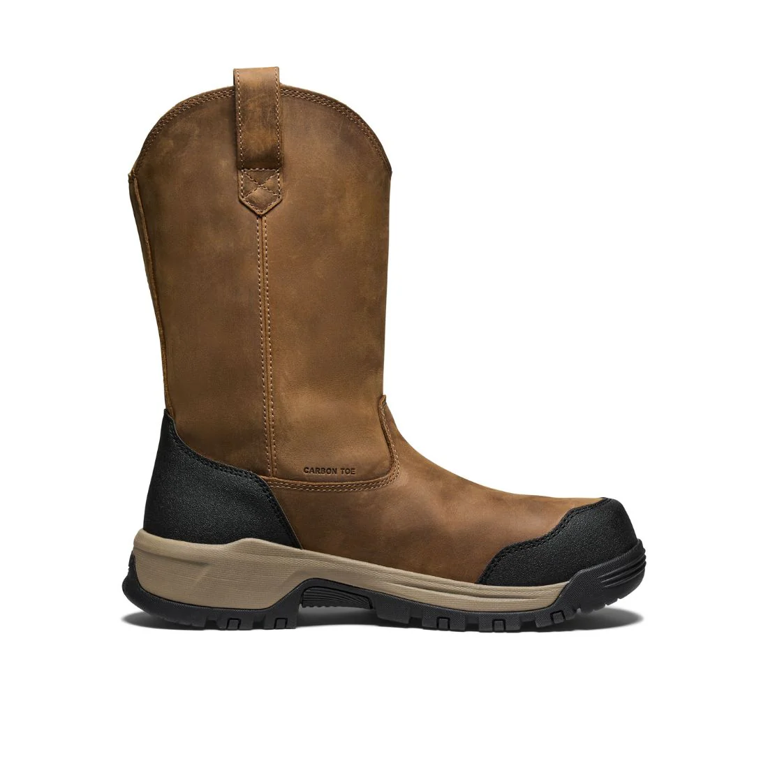 Bottes de travail Keen Evanston Wellington pour homme, imperméables, à enfiler, à embout composite 1030487 - Brun - Image 2