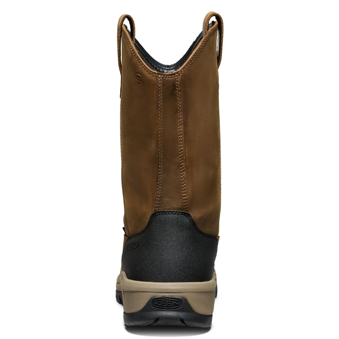 Bottes de travail Keen Evanston Wellington pour homme, imperméables, à enfiler, à embout composite 1030487 - Brun - Image 8